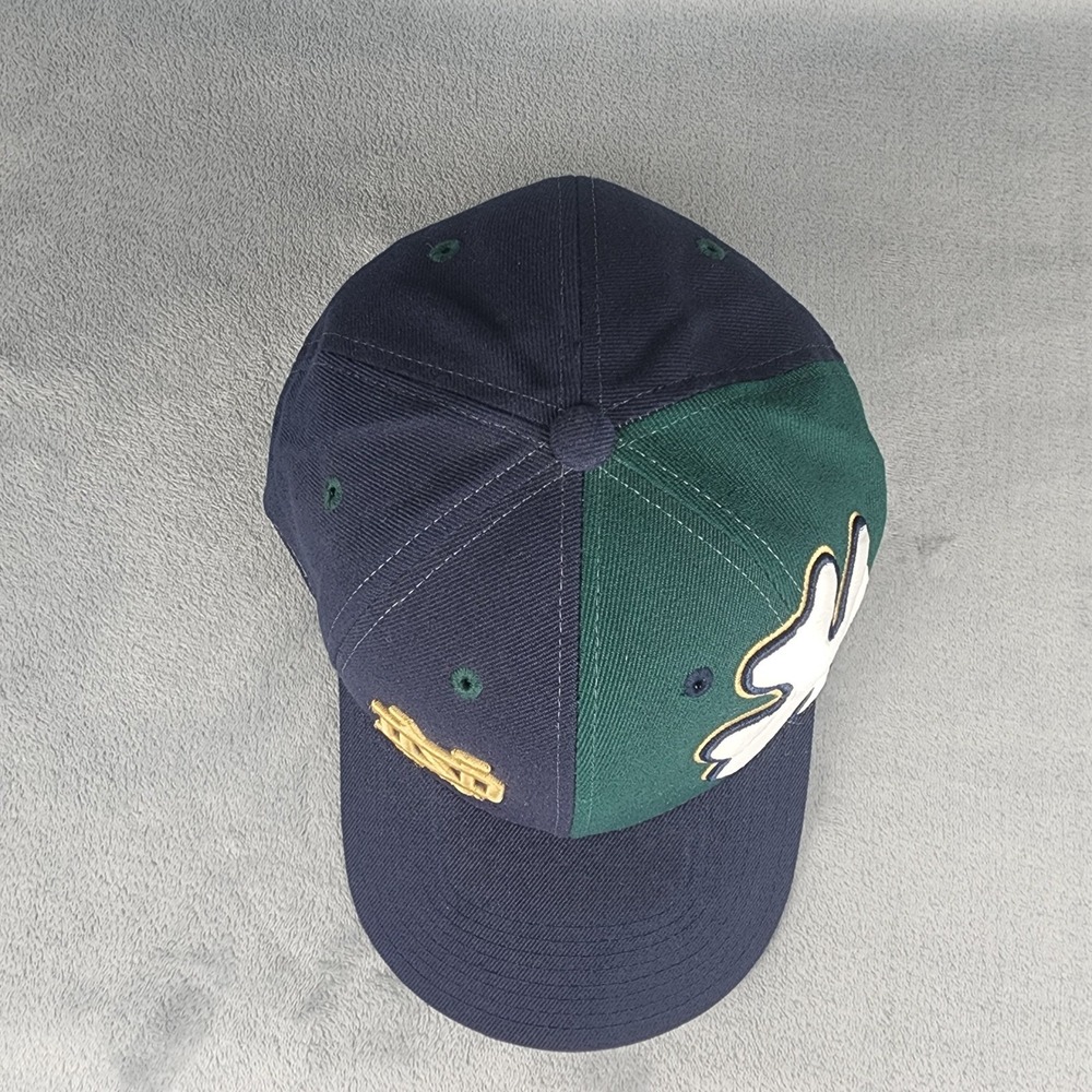 Vintage Notre Dame Fighting Irish Hat Size 8 Shamrock Twins Enterprise Fitted - Picture 4 of 7